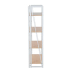 Contemporary Bookcase with Four Open Shelves - White or Black