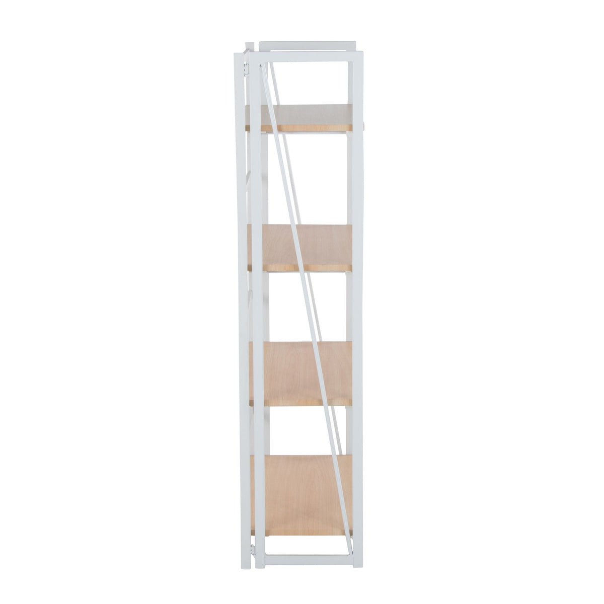 Contemporary Bookcase with Four Open Shelves - White or Black