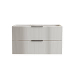 36 Inch Floating Bathroom Vanity with Storage Drawers - Antique Gray
