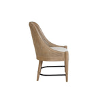 Cane Back Dining Chairs with Solid Wood Frame - Sand (Set of 2)
