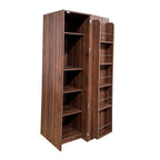 Walnut Buffet Sideboard Cabinet with Adjustable Shelves - Doors & Pantry Storage