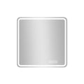 LED Bathroom Mirror with Anti-Fog and Tri-Color Lighting - Pearl Silver
