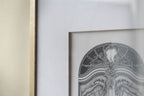 Architectural Wall Art Set with Pencil Design - Silver