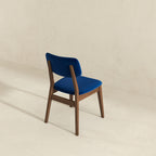 Solid Back Side Chair Set with Mid-Century Modern Design - Multiple Colors
