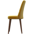 Mid-Century Modern Dining Chair Set of 2 with Upholstered Seat - Multiple Colors