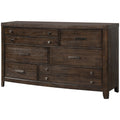 Cedar Lined Dresser with Seven Drawers - Antique Brown