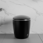 Smart Toilet with Bidet Built In, Auto Open/Close & Foot Sensor - White Porcelain