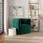 Ergonomic Design Swivel Chair with Tufted Accent - Multiple Colors