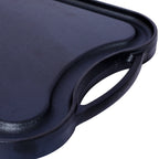 Pre-Seasoned Cast Iron Reversible Rectangular Grill Griddle with Dual-Sided Design - Black