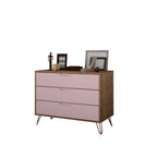 Rockefeller 3 Drawer Dresser with Splayed Legs - Multiple Colors