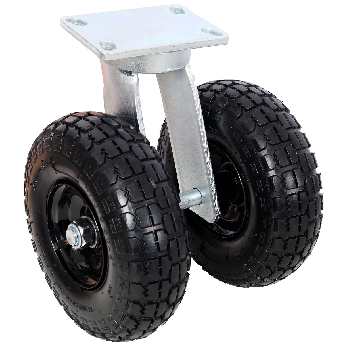 10 in Dual Air Wheels Swivel Caster with 660 lbs Load Capacity - Black