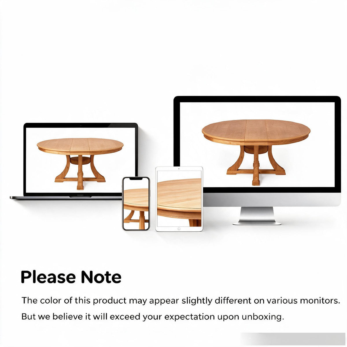 7-Piece Extendable Wood Dining Set with Rattan-Back Chairs