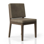 Soft Back Dining Chairs with Performance Leather - Light Brown (Set of 2)