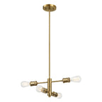Trellis - 4 Lights Modern Gold Chandelier