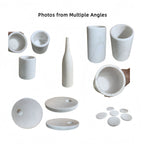 10 Pieces Luxury Natural Marble Dining Room Accessories Set