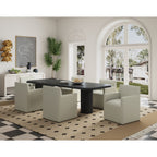 Square Armchair with Upholstered Seat - Available in Multiple Colors