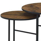 Oblis Vintage Nesting Tables with Metal Tripod Legs – Set of 2