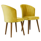 Comfortable Parsons Dining Chair Set with No Assembly Required - Beige, Blue, Yellow