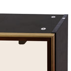 Large-Capacity Spice Rack Wall Mounted Storage Cabinet with Up-Flip Door - Particle Board