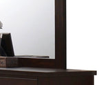 Panang Mahogany Mirror with Wooden Frame - Dark Brown