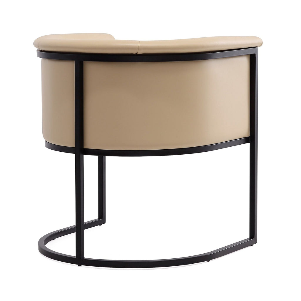 Cosmopolitan Dining Chair with Geometric Metal Frame - Multiple Colors
