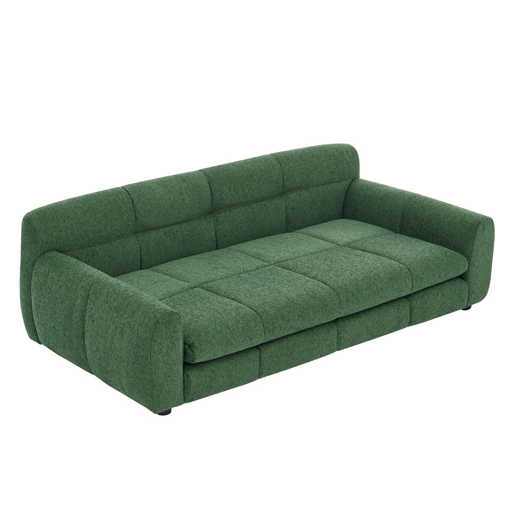 Soft and Comfortable Pet Bed for Big and Oversized Dogs with Armrests - Olive Green