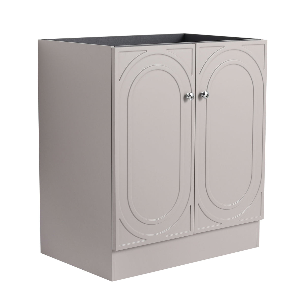 Modern Freestanding Bathroom Vanity with Soft Close Cabinet Doors - Pearl Silver, White, or Dark Green