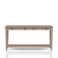 Sofa Table with Storage Drawers and Shelf – Sand