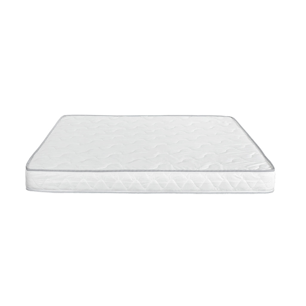 6-Inch Reversible Hybrid Mattress with Pressure Relief and Cooling Technology - White