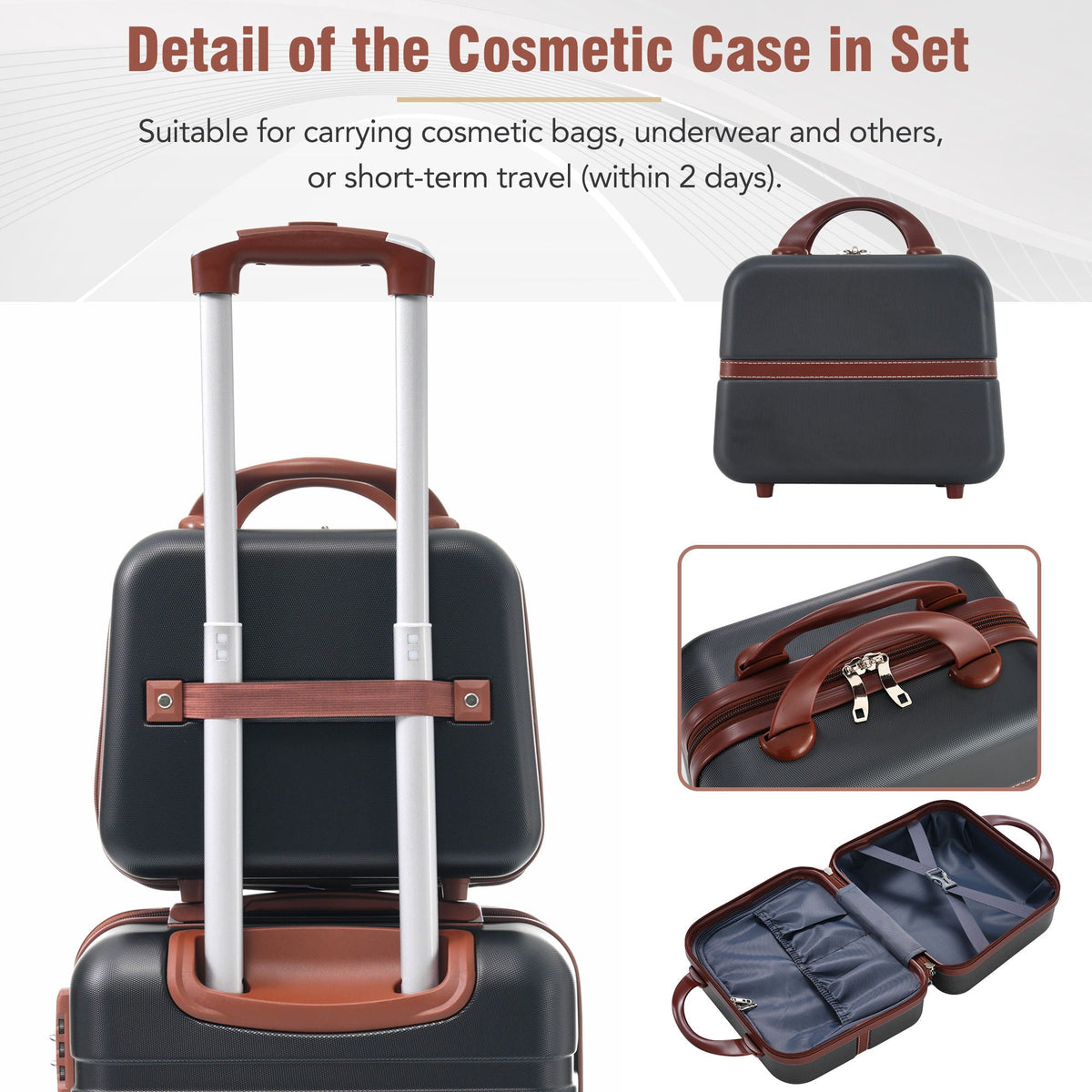 Hardshell Luggage Sets 4 Pieces with TSA Lock - Lightweight, Multiple Colors