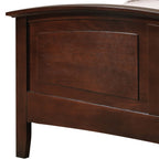 Elegant Panel Bed with Real Wood Veneers - Multiple Colors