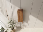 12 Inch Wall Mounted Side Cabinet with Soft Closing Door - Brown Ebony