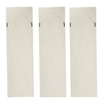 Large Wooden Rectangle Hanging Panels - Set of 3, White