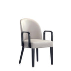 Upholstered Armchair with Solid Beech Wood Frame - Blue or Gray