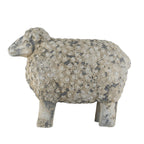 Magnesium Sheep Figurine with Weathered Finish - White & Gray