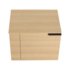 Modern Bathroom Vanity with Side Storage - Light Brown or White