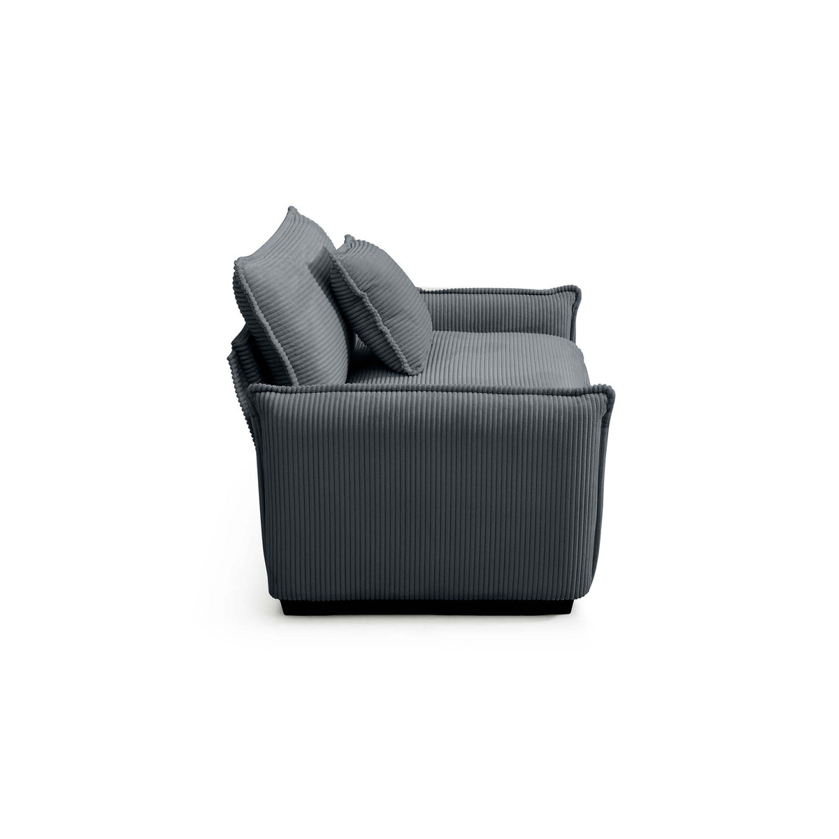 Modern Corduroy Sofa Set with Two Pieces - Grey or Green