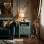 Fluted Nightstand with 2 Drawers and Soft-Close Slides - Multiple Colors