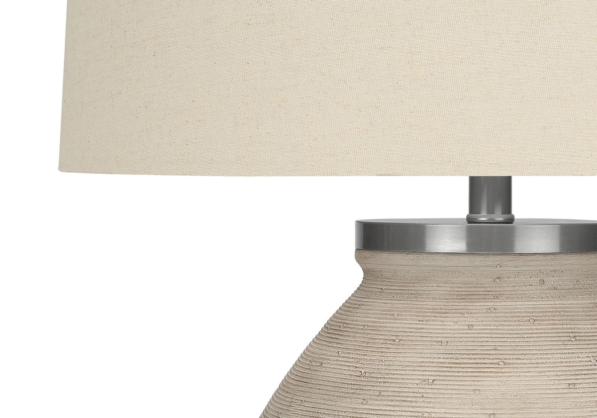 Contemporary Concrete Table Lamp with 3-Way Switch - Cream