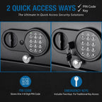 Digital Keypad Cabinet Safe with Programmable Access - Black