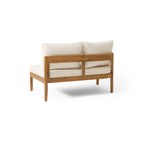 Brooklyn 3-Pieces Patio Conversation Set with Acacia Wood - Teak & Beige
