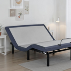 Full Adjustable Bed Base with Wireless Remote - Blue-Gray