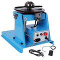 Portable Rotary Welding Positioner with 3 Jaw Lathe Chuck - Blue