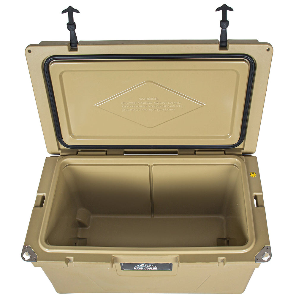 85 Quart Bear-Resistant Rotomolded Cooler with 6-Day Ice Retention - Khaki