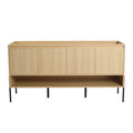 Freestanding Bathroom Vanity with Soft Close Cabinet Doors - Light or Dark Brown
