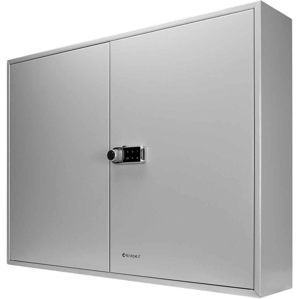 Adjustable Key Lock Box with Digital Lock - 400 Key Capacity - Gray