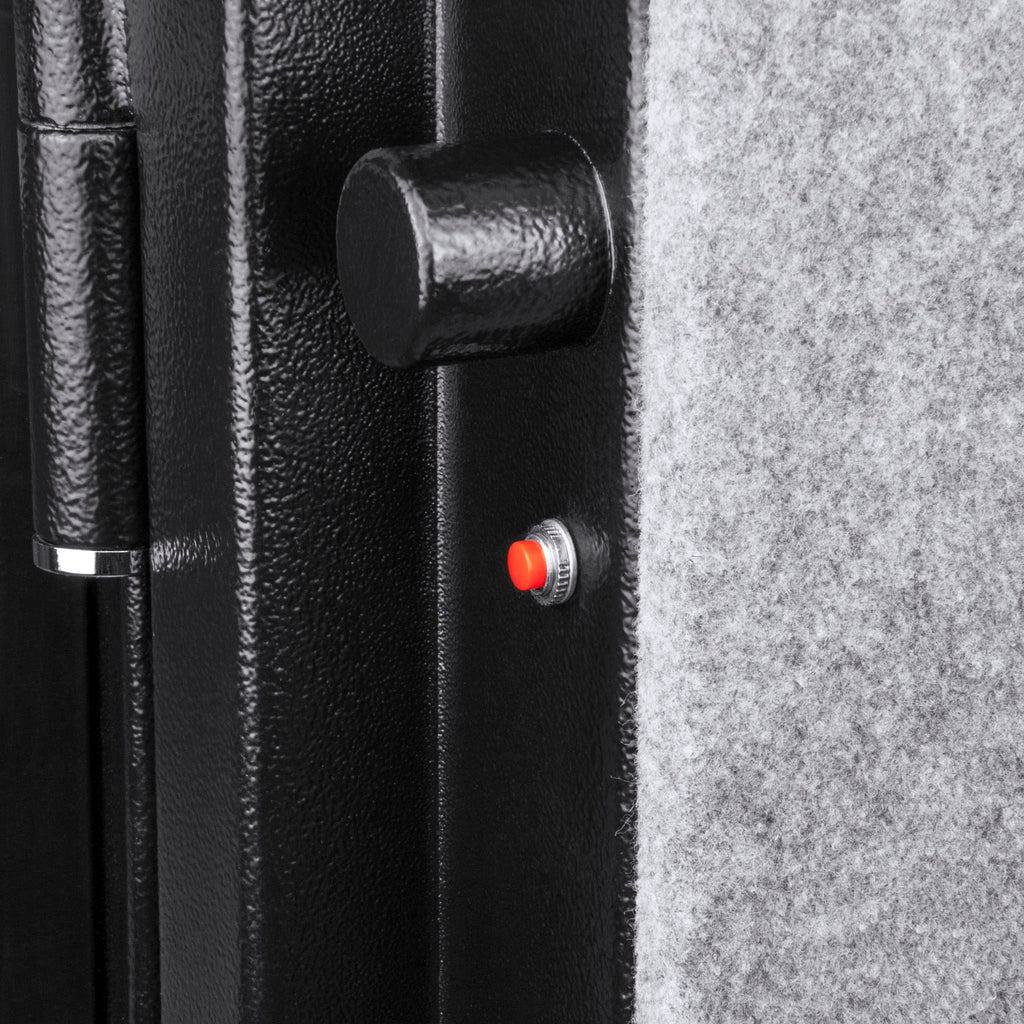 Tall Fireproof Protection Safe Vault with Solid Steel Construction - Black