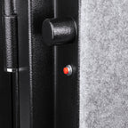 Tall Fireproof Protection Safe Vault with Solid Steel Construction - Black