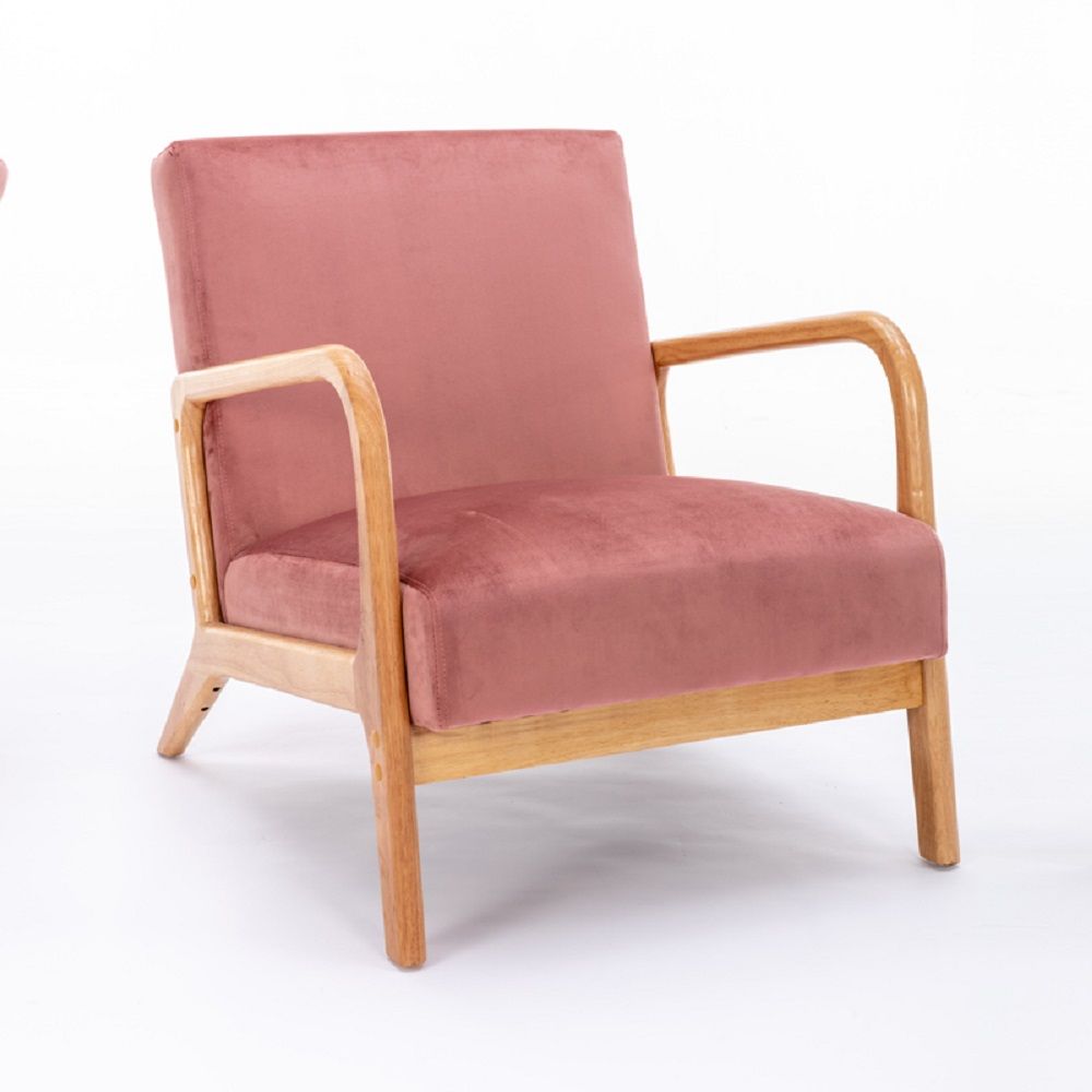 Mid-Century Modern Accent Chair with Cushioning - Multiple Colors