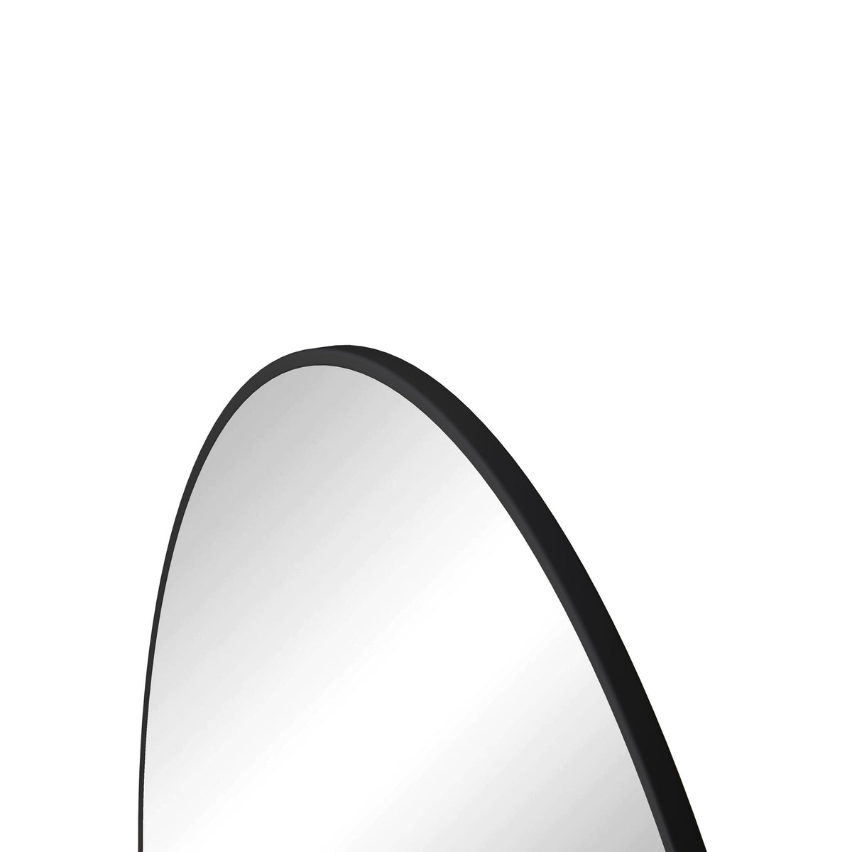 Metal Framed Circular Wall Mirror with Modern Design - Black or Gold